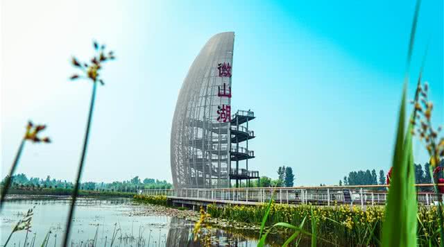 滕州微山湖红荷湿地景区
